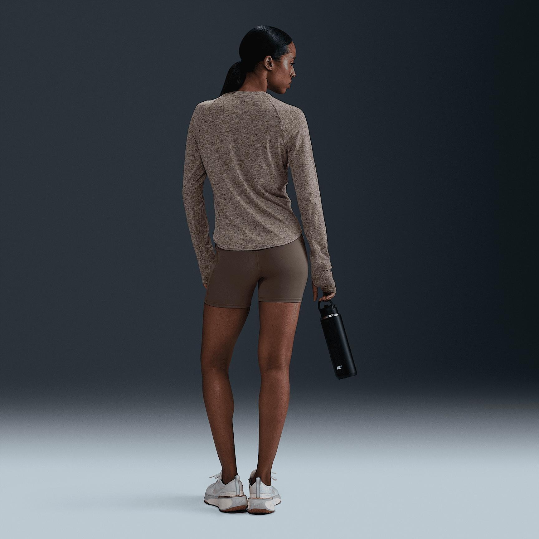 Nike Womens Swift Dri-FIT UV Long-Sleeve Crew-Neck Running Top | HQ0503-010 Product Image