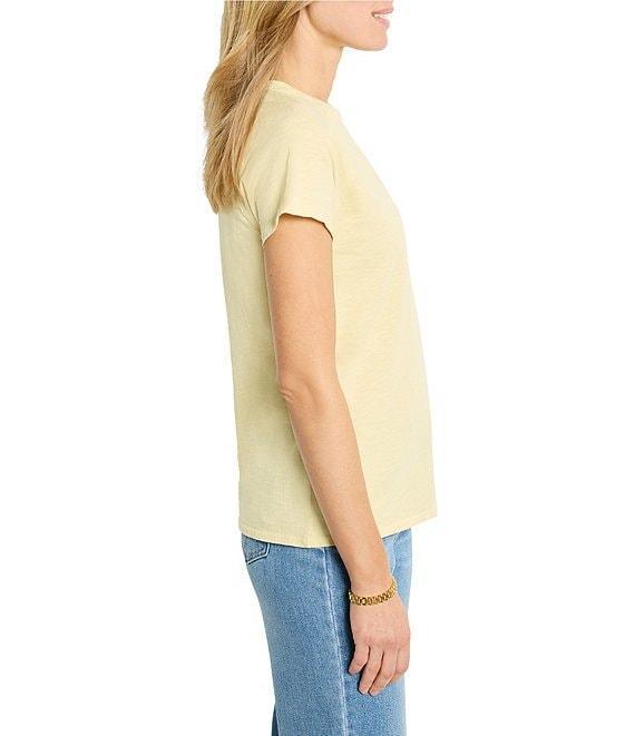 NIC + ZOE Cotton Slub Crew Neck Short Sleeve Tee Product Image