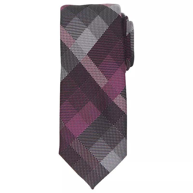 Mens Bespoke Plaid Skinny Tie Product Image