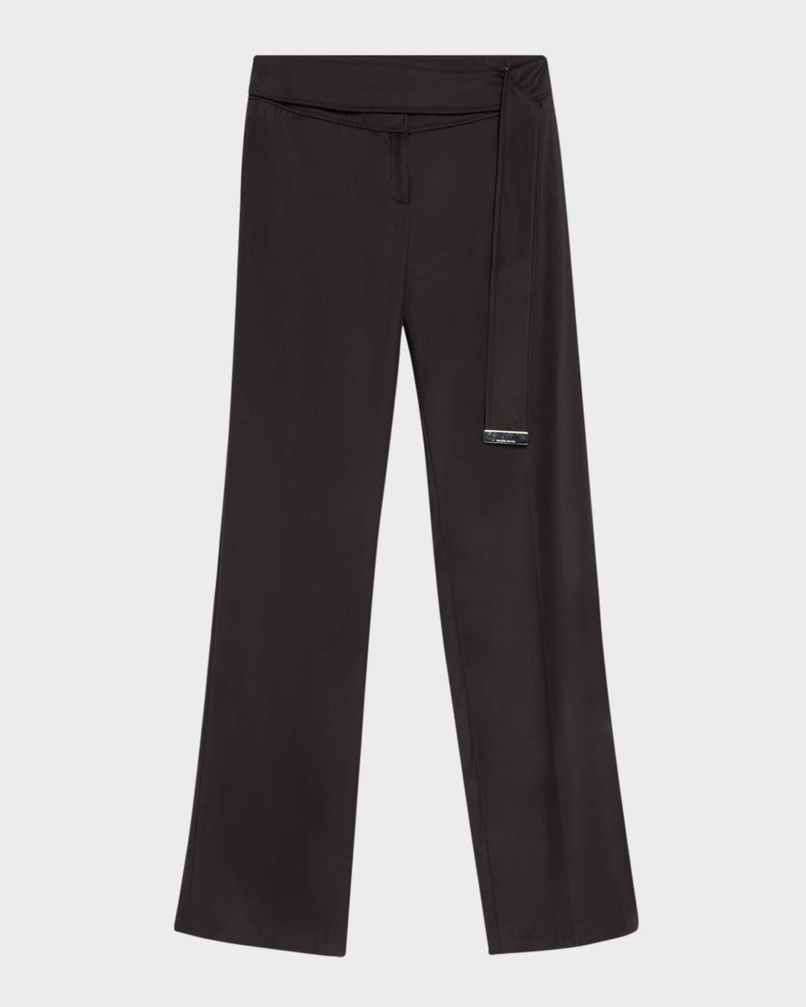 The Ashton Belted Straight-Leg Pants Product Image