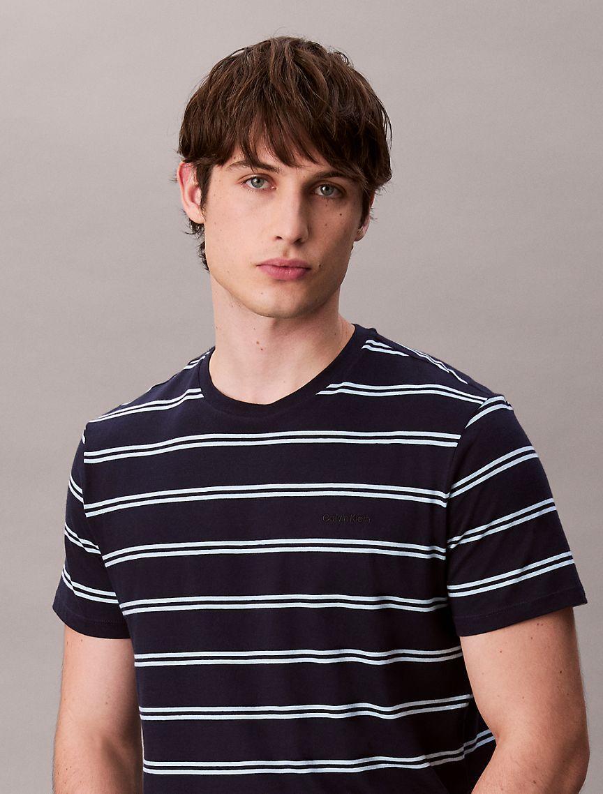 Liquid Touch Stripe Crewneck T-Shirt Product Image