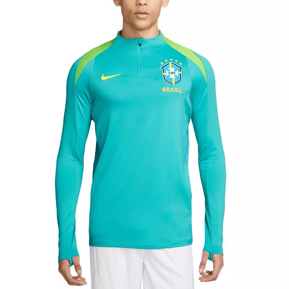 Brasil Strike Nike Mens Dri-FIT Soccer Drill Top | FJ2989-445 Product Image