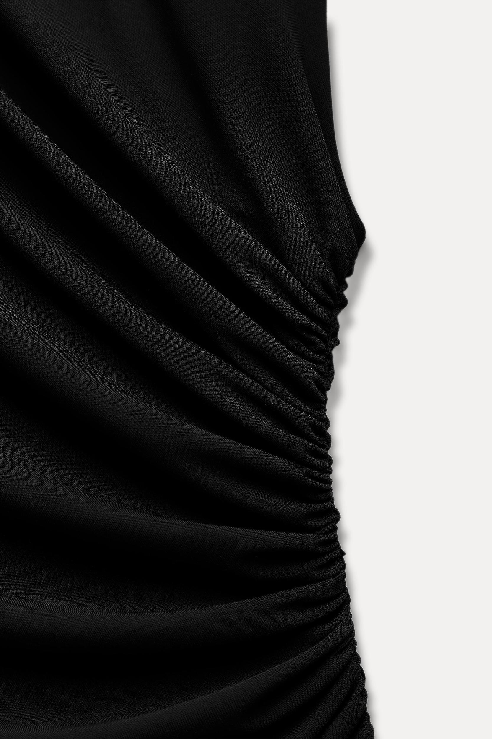 SHORT DRESS WITH RUCHING Product Image