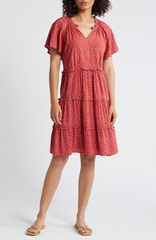 beachlunchlounge Womens Camila Floral Flutter Sleeve Dress Product Image