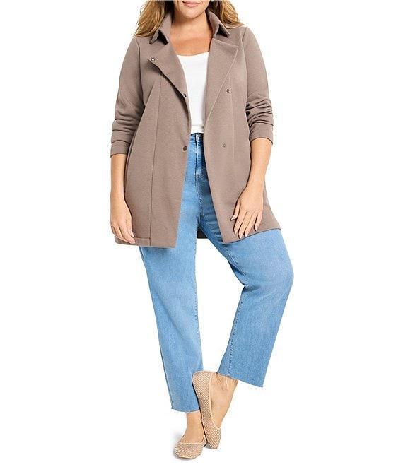 NIC + ZOE Plus Size About Town Notch Lapel Long Sleeve Jacket Product Image