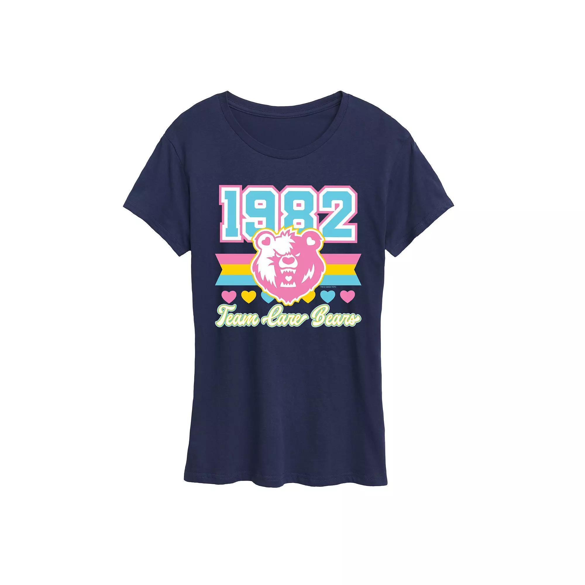 Women's Care Bears 1982 Team Graphic Tee, Size: XL, Blue Product Image