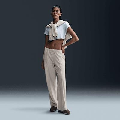 Womens Nike Sportswear Chill Knit Mid-Rise Velour Pants | HJ0922-233 Product Image