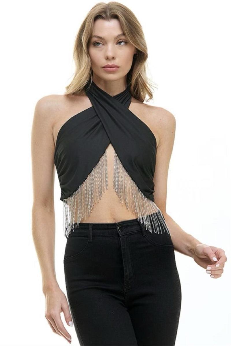 Crossover Halter Top Product Image