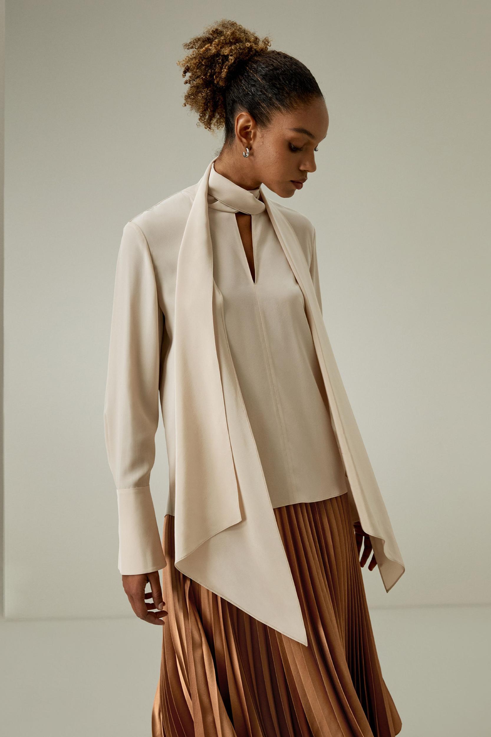 Silk Statement Blouse Product Image