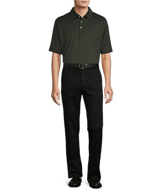 Roundtree & Yorke Performance Big & Tall The Fairway Short Sleeve Jacquard Polo Shirt Product Image