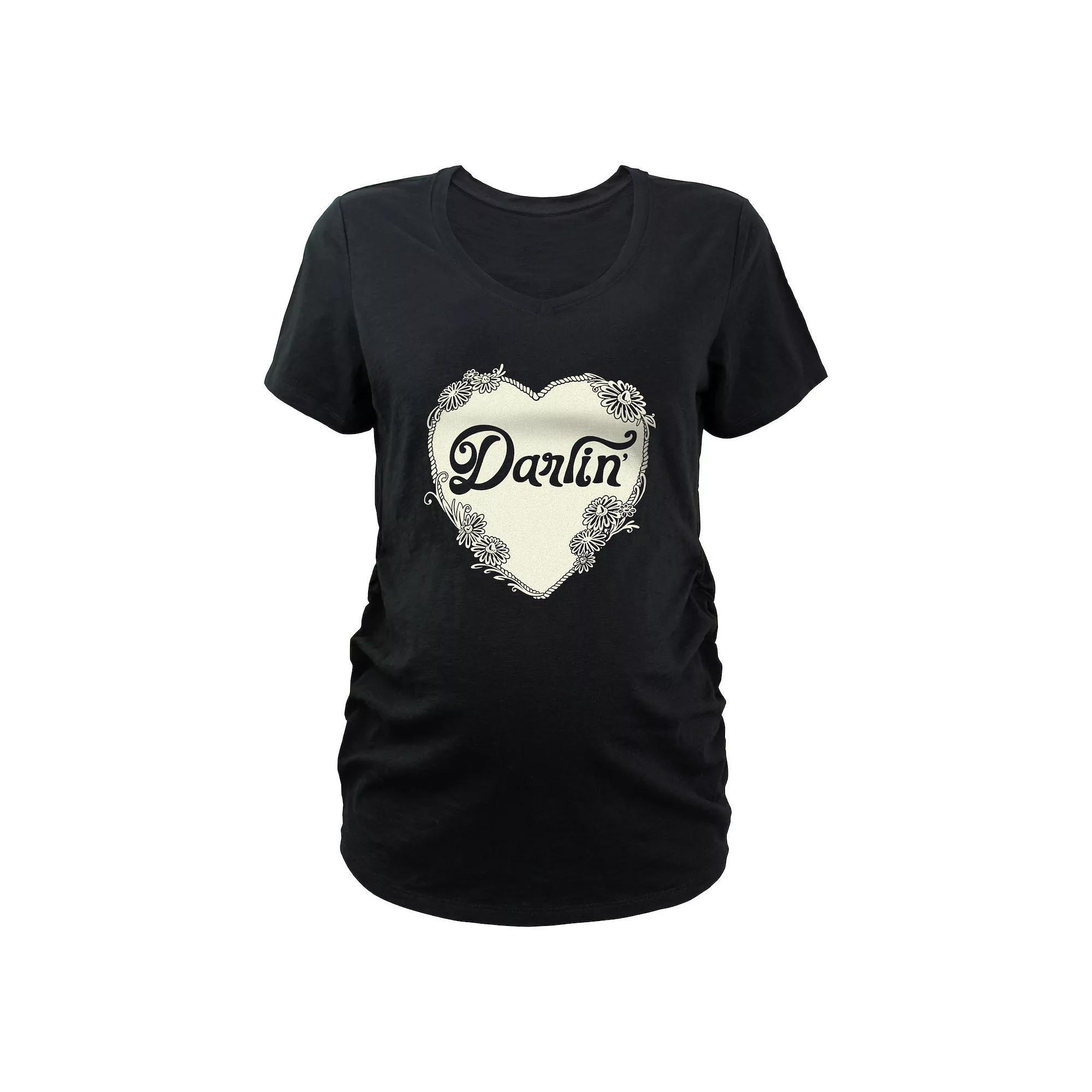 Maternity Darlin' Heart Graphic Tee, Women's,  Product Image