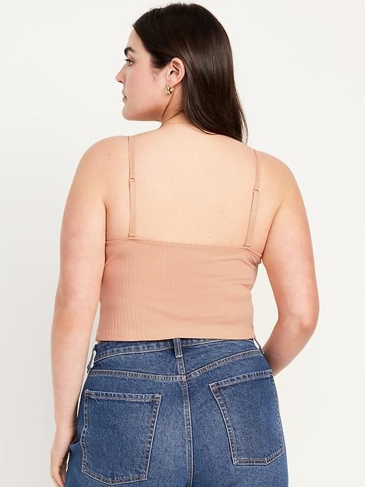 Fitted Ultra-Crop Ribbed Cami Product Image