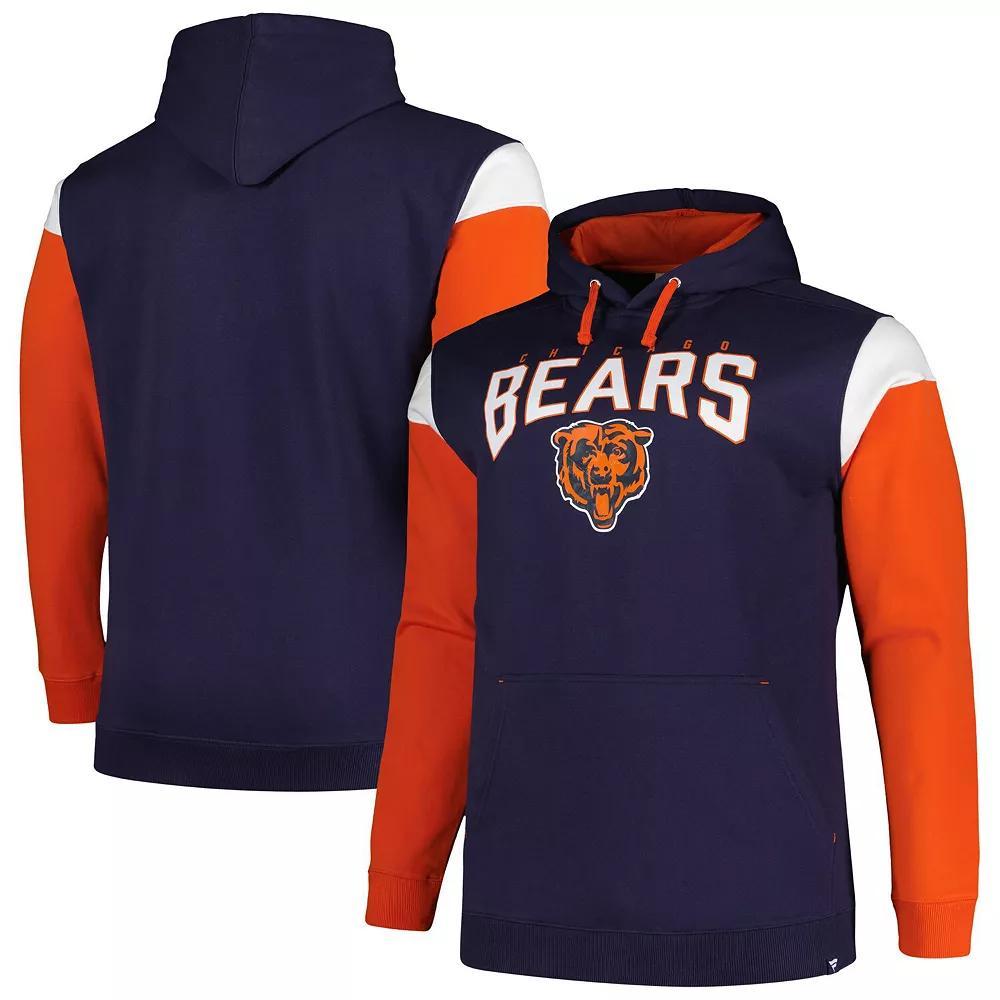 Men's Profile Navy Chicago Bears Big & Tall Trench Battle Pullover Hoodie, Size: 2XB, Blue Product Image