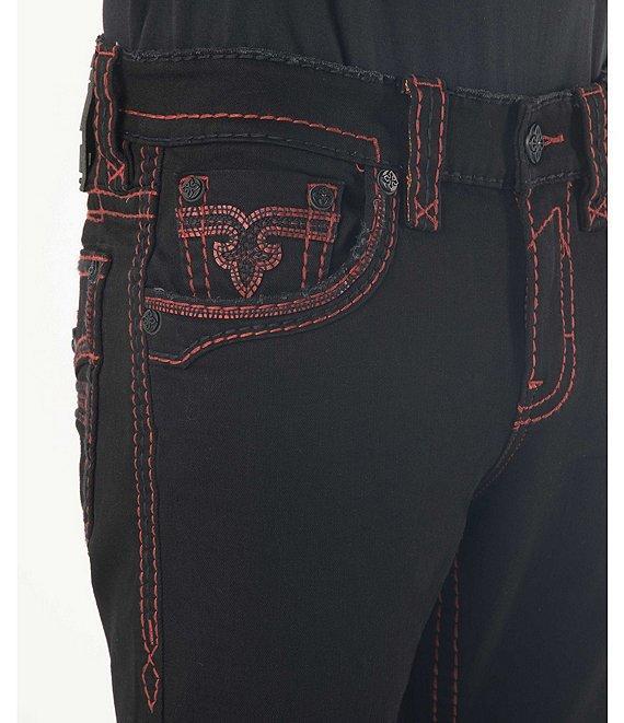 Rock Revival Arther Straight Custom Matte Black On Black Hardware Jeans Product Image