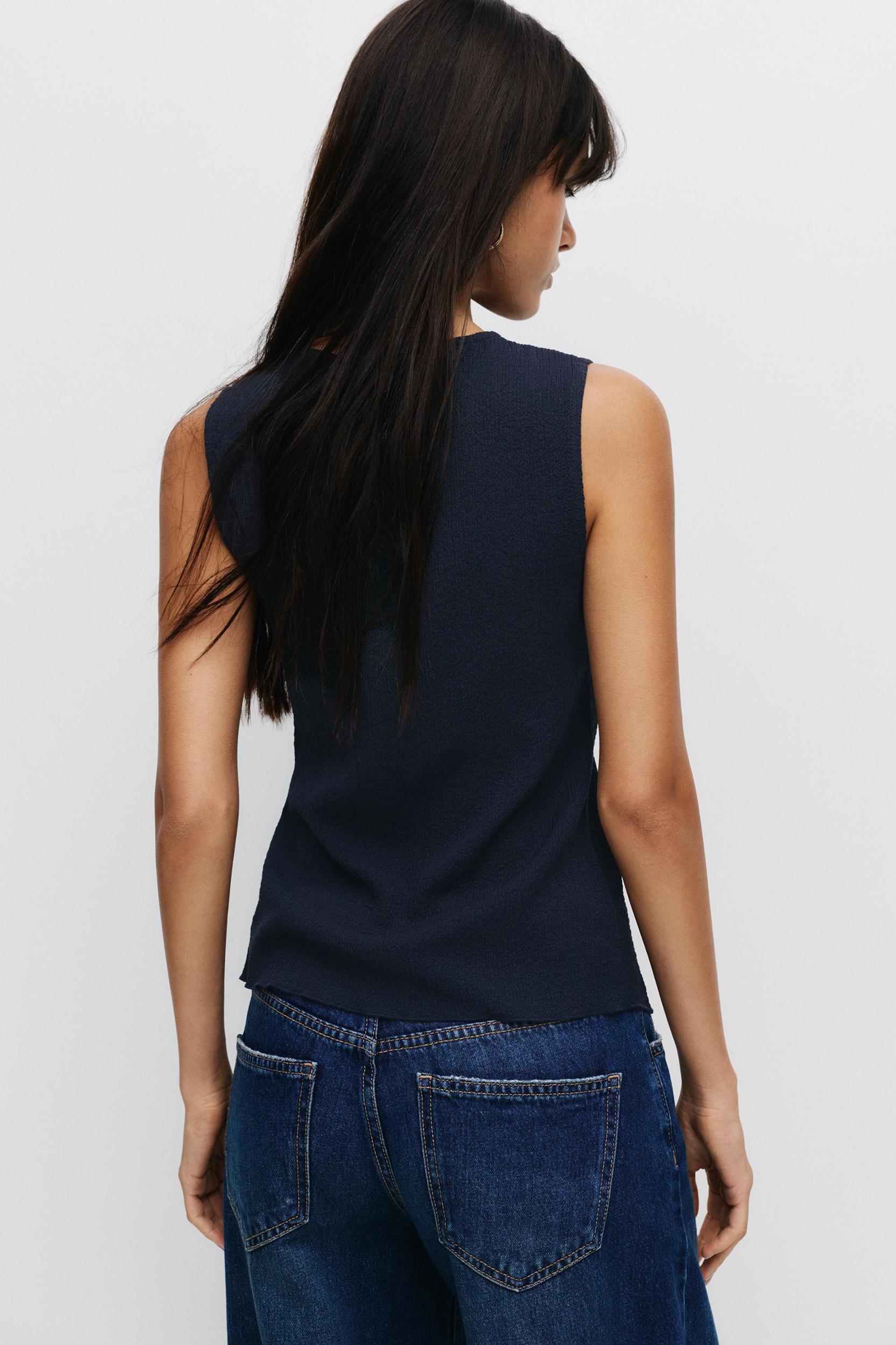 Rustic top with buttons Product Image