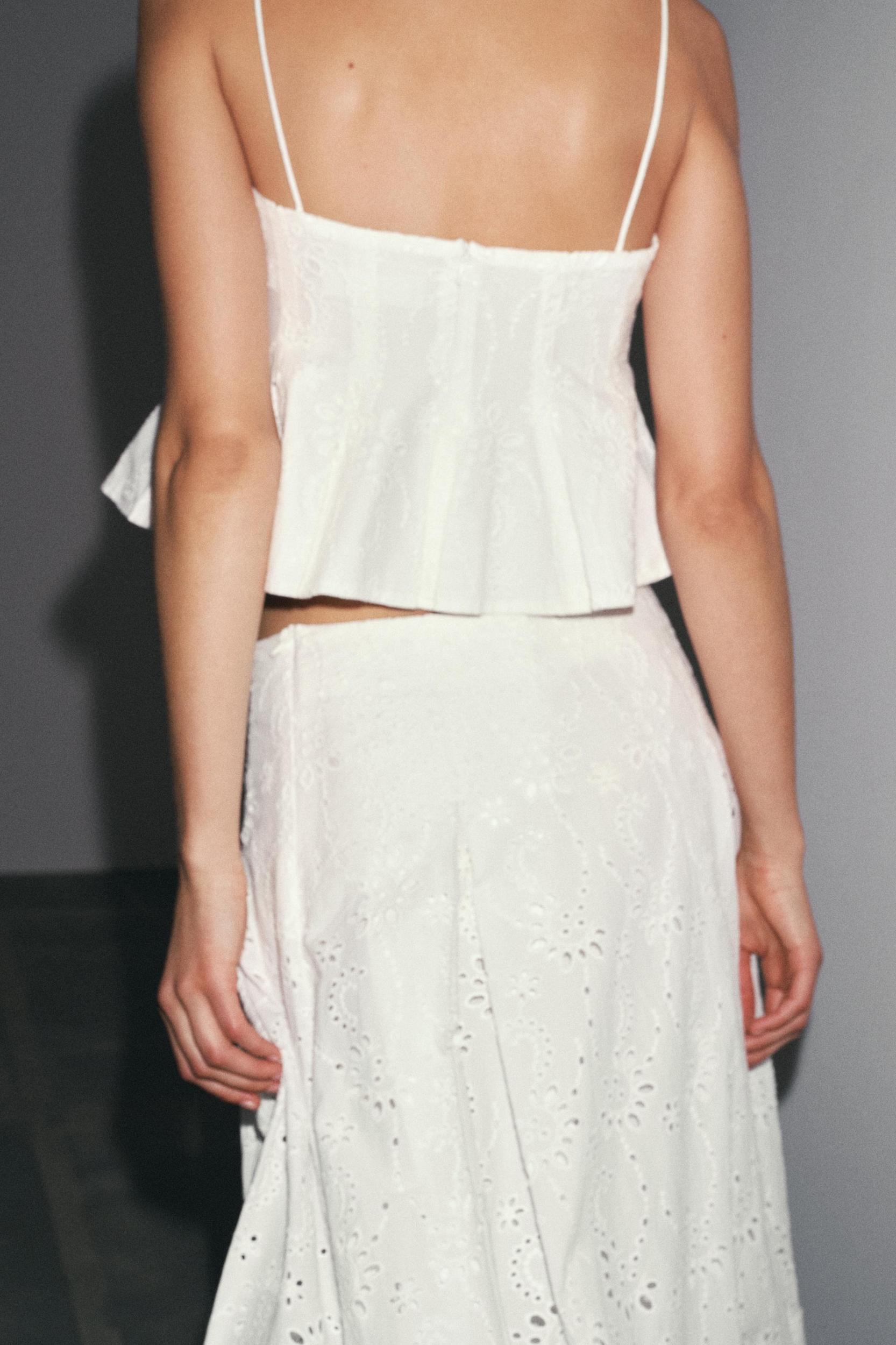 ZW COLLECTION EMBROIDERED GODET TOP Product Image