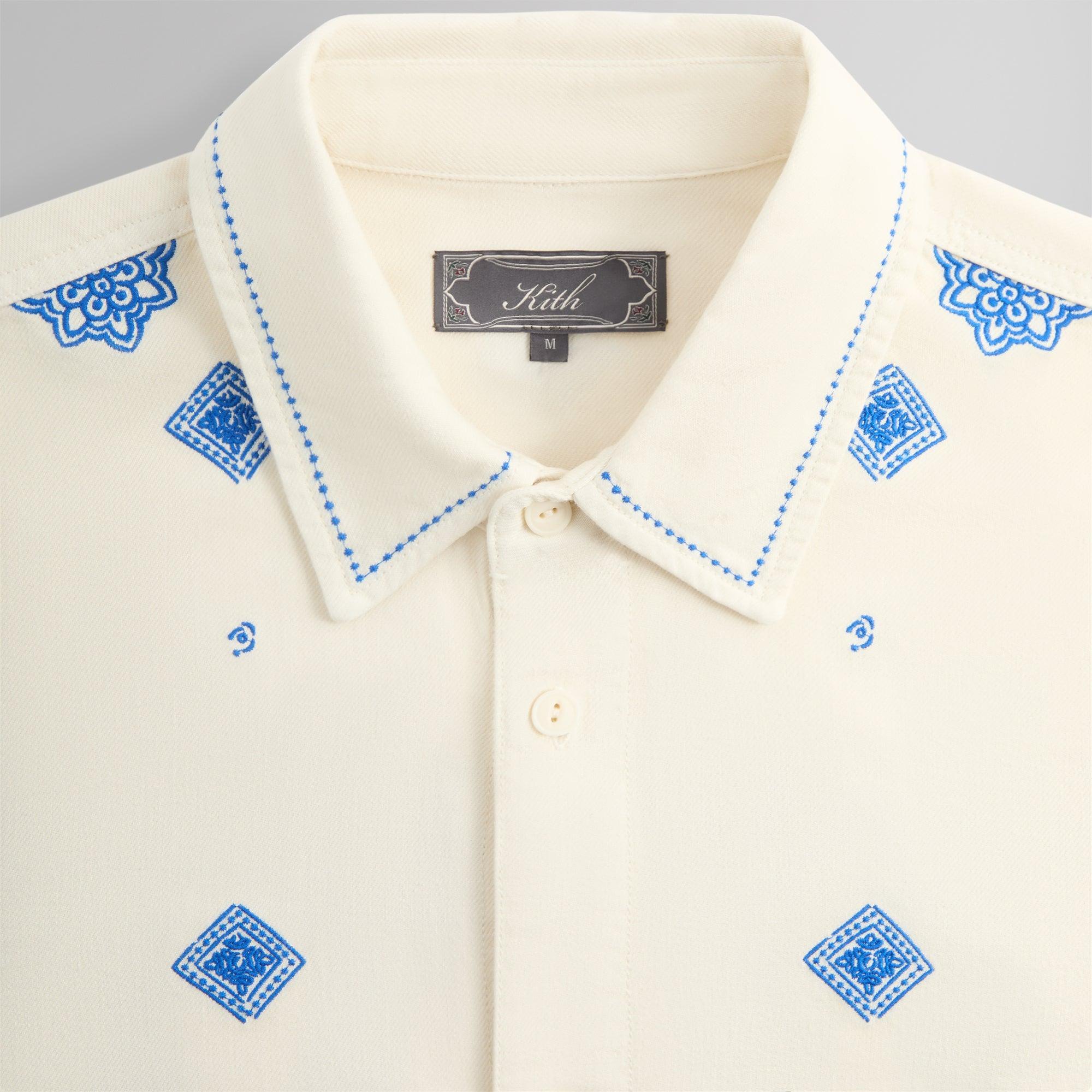 Kith Raw Hem Denim Apollo Shirt - Lake Male Product Image