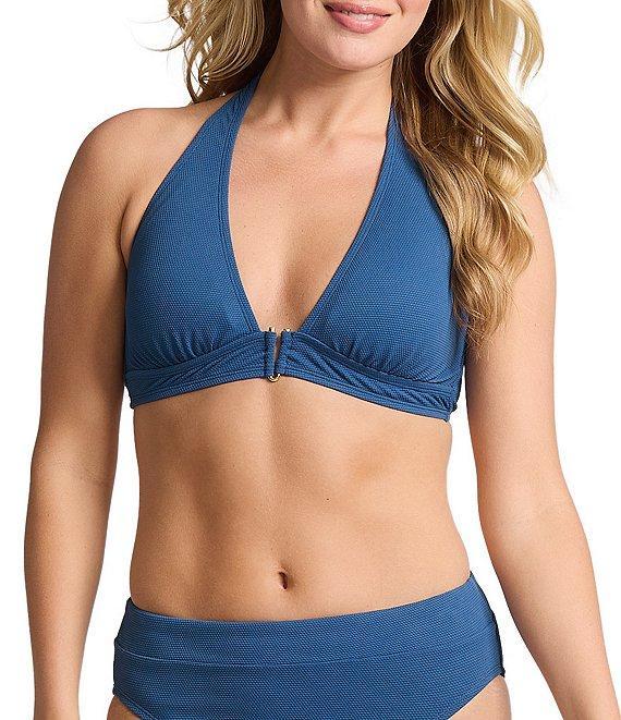 Tommy Bahama Island Cays Solid Texture High Waist Swim Bottom Product Image