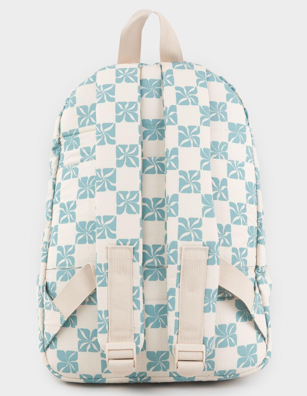 ALOHA Collection Pua Check Travel Light Backpack - TURQ COMBO Product Image