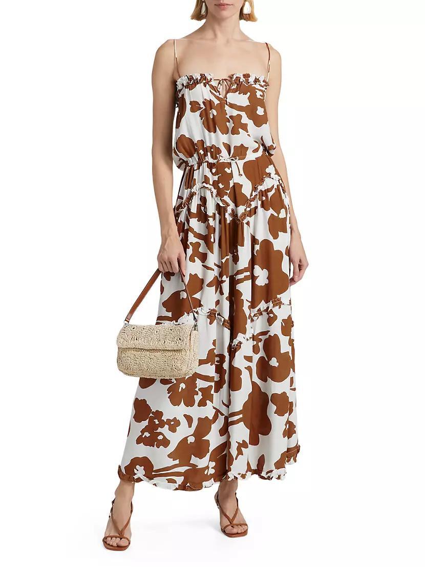 Dynamic Floral Maxi-Dress Product Image