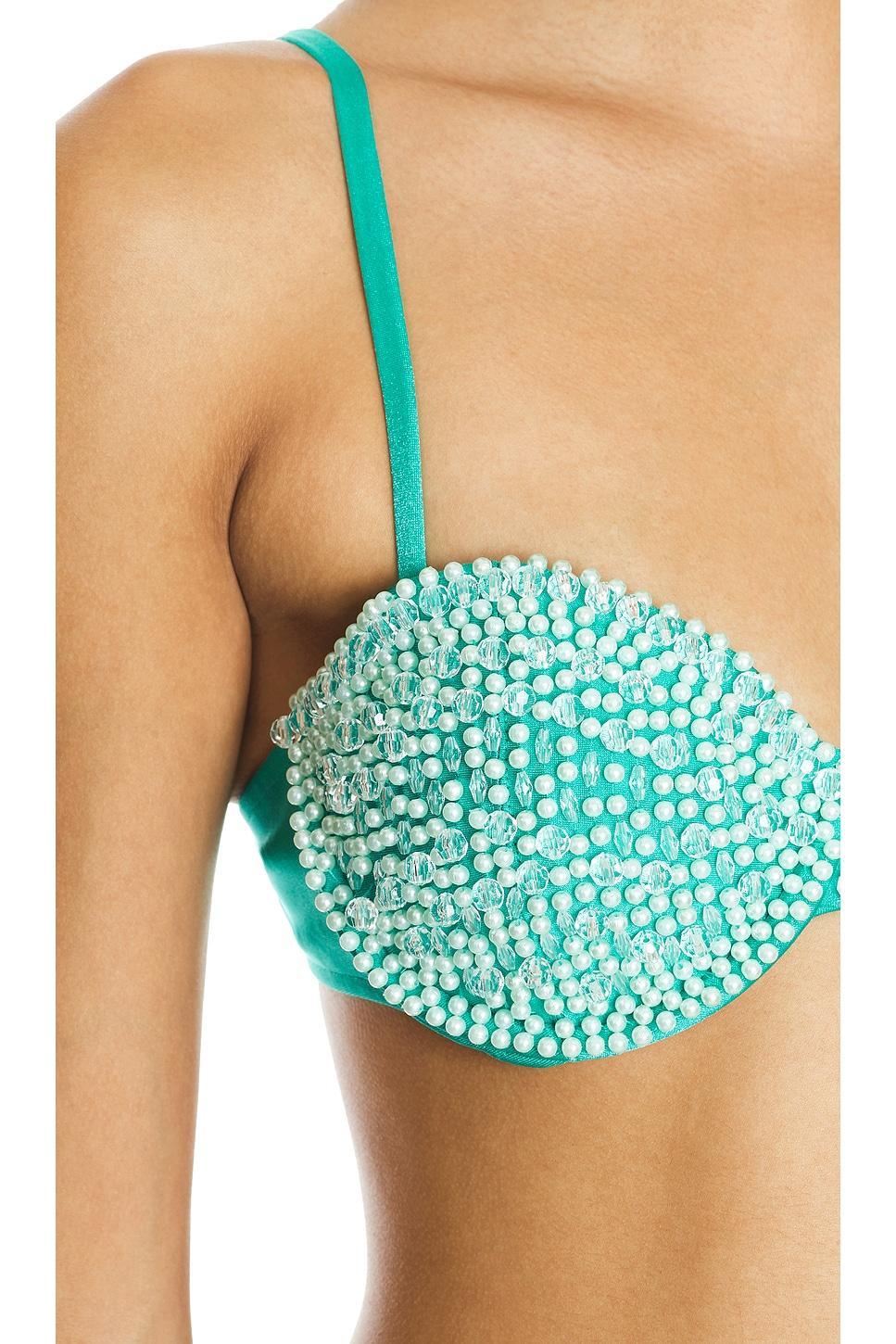 Hand Beaded Bustier Top PatBO Product Image