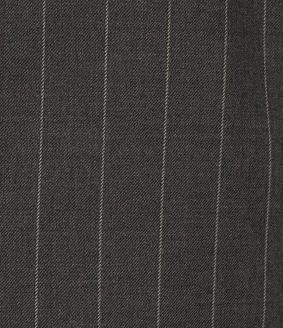 Hickey Freeman Classic Fit Flat Front Stripe Print 2-Piece Suit Product Image