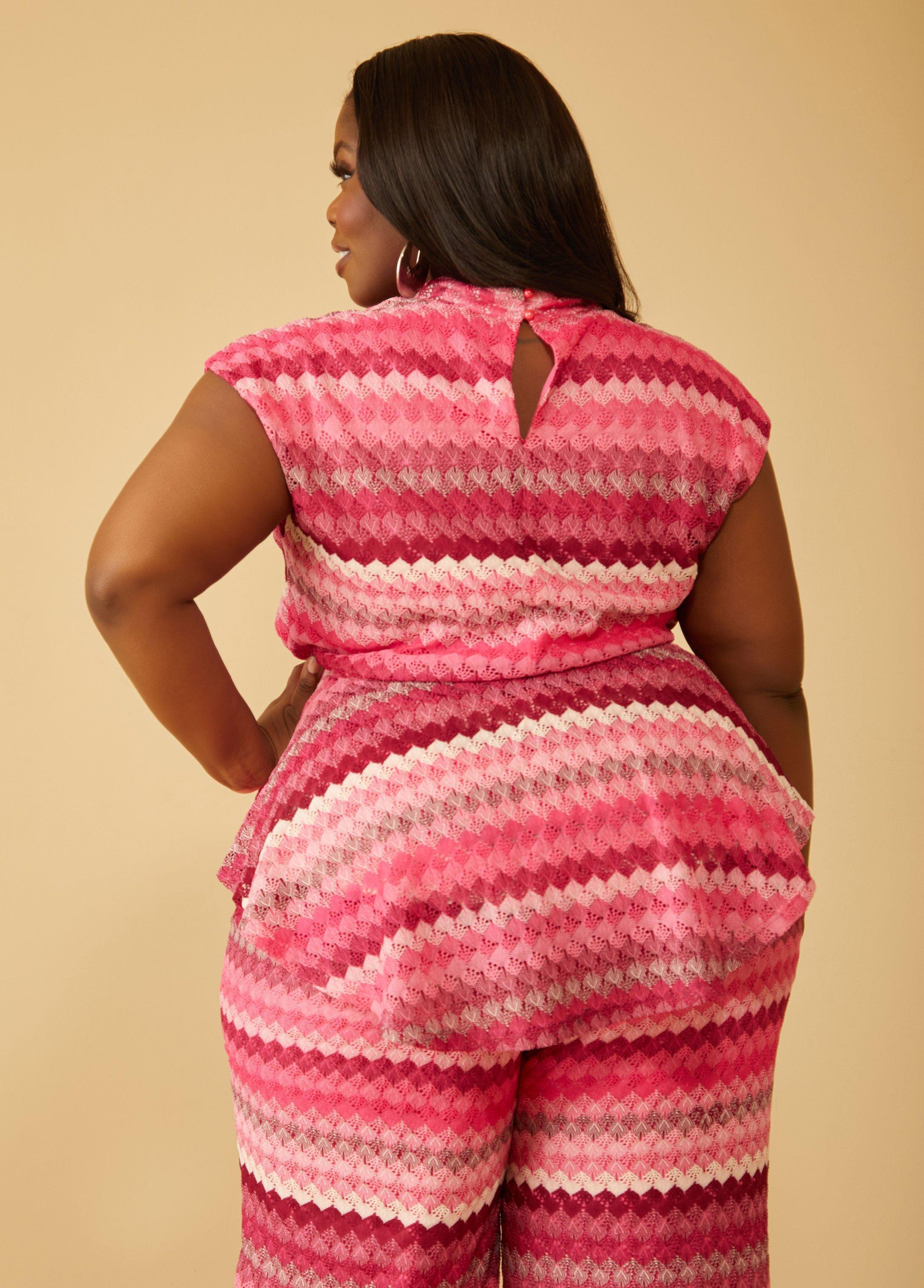 Crochet Peplum Top Product Image