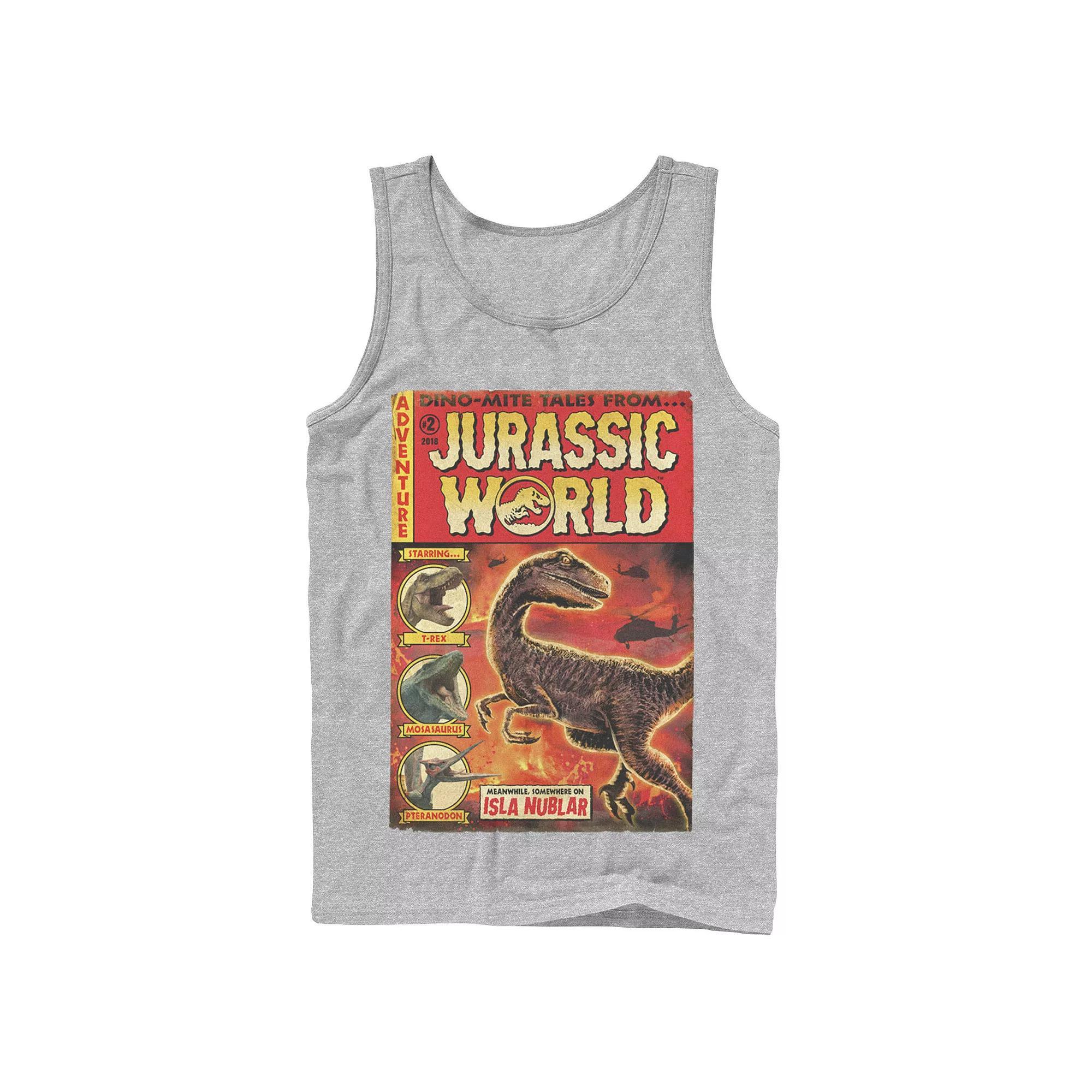 Men's Jurassic World Two Dino-Mite Tales Vintage Tank Top,  Product Image