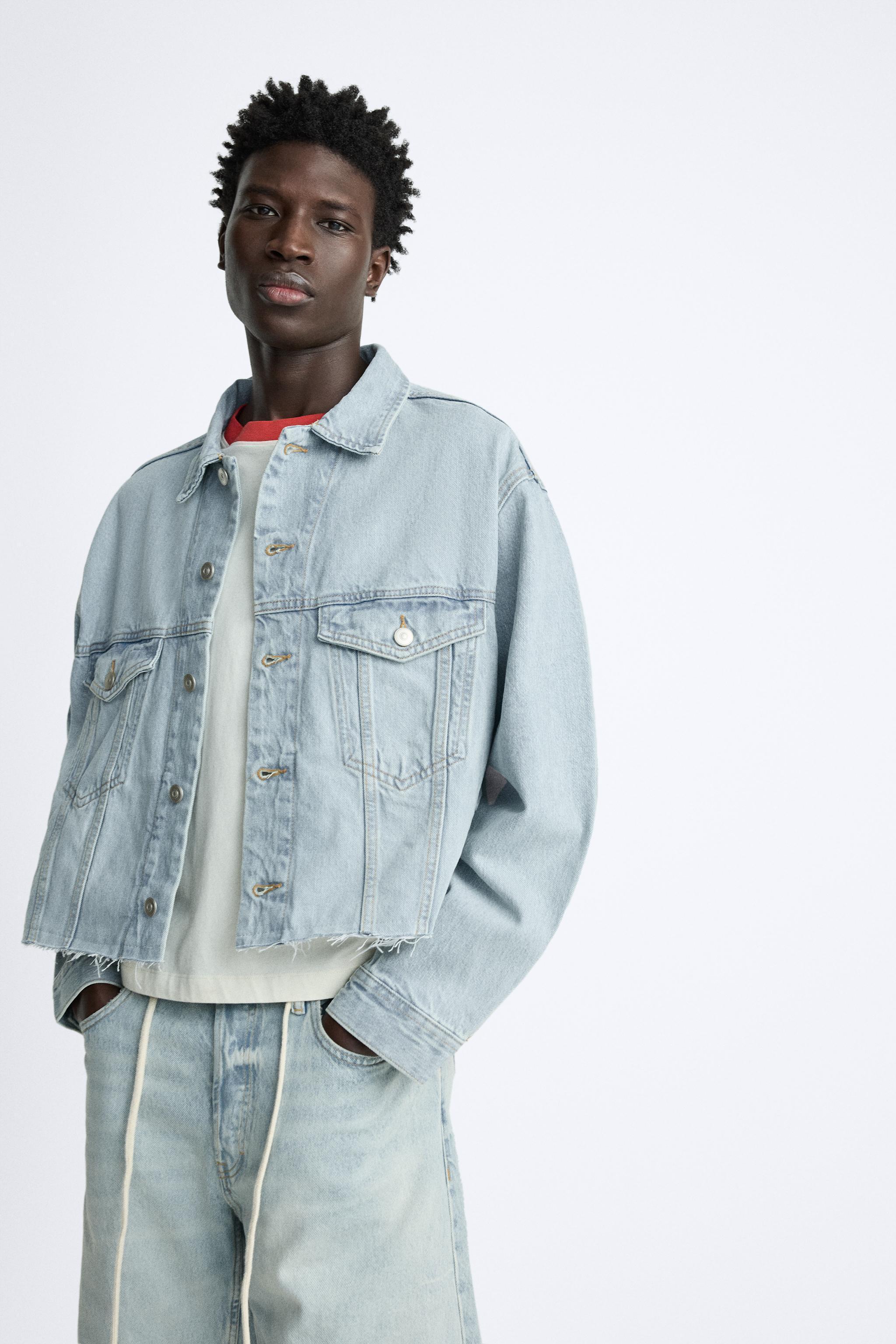 CROPPED DENIM JACKET Product Image