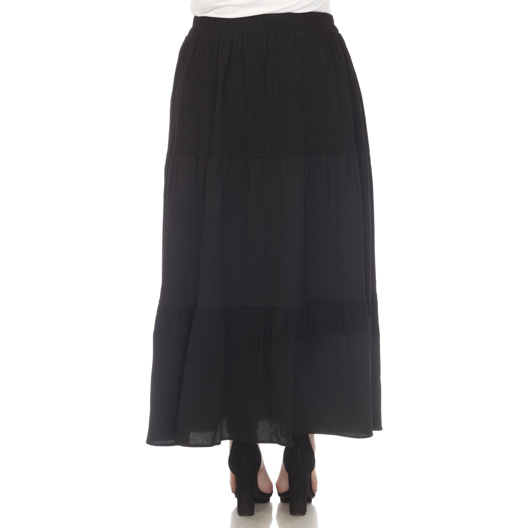 Pleated Tiered Maxi Skirt - Plus Product Image