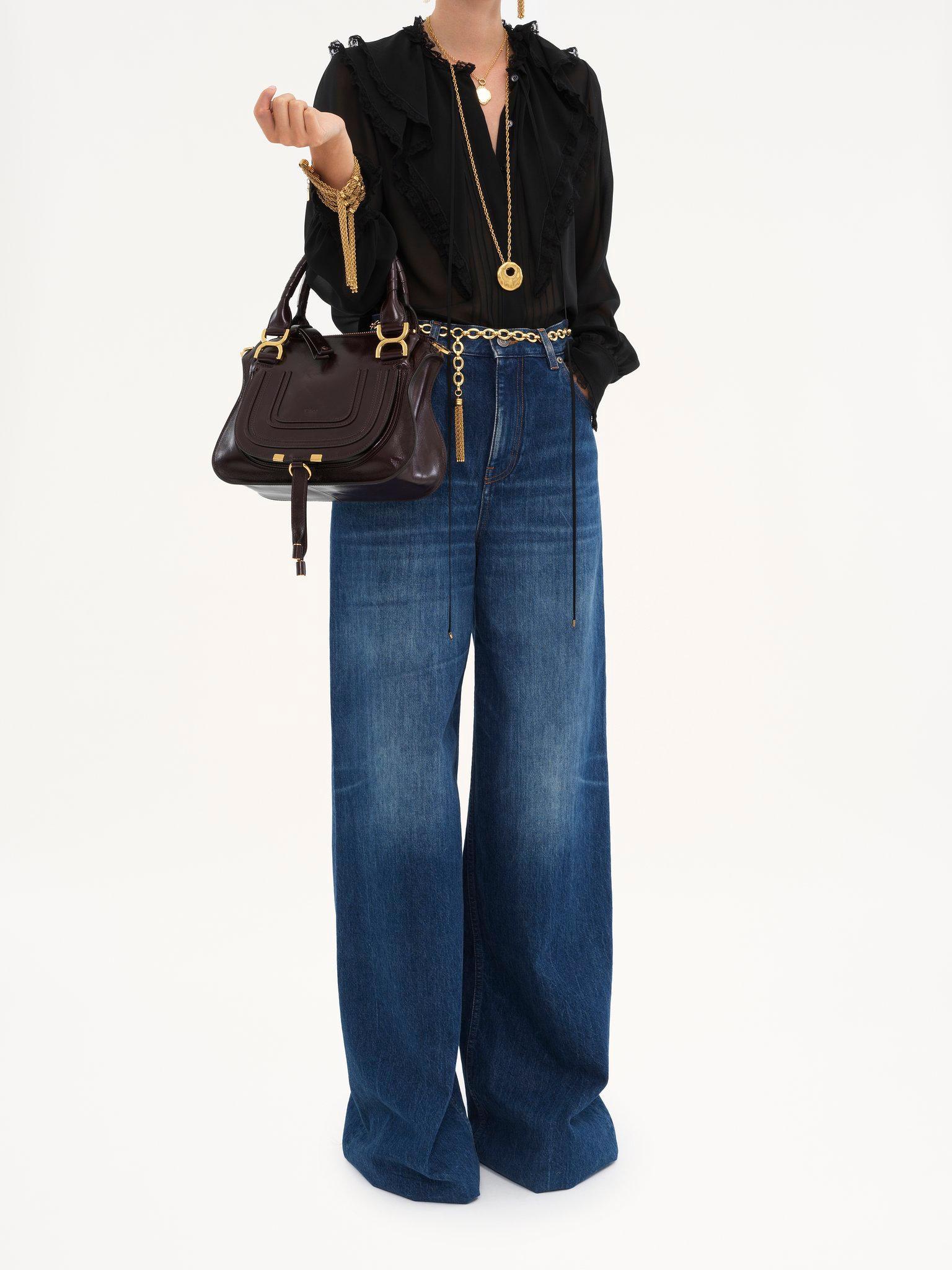 Small Marcie bag in shiny leather Product Image