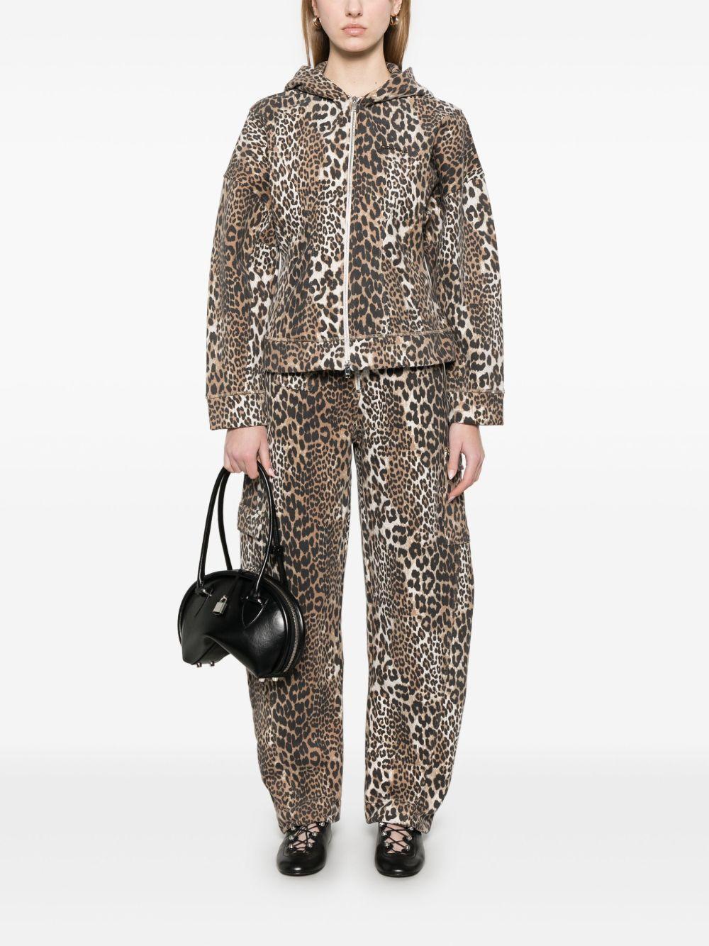 leopard-print trousers Product Image