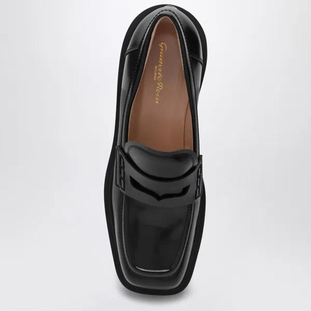 GIANVITO ROSSI Leather Loafer In Black Product Image