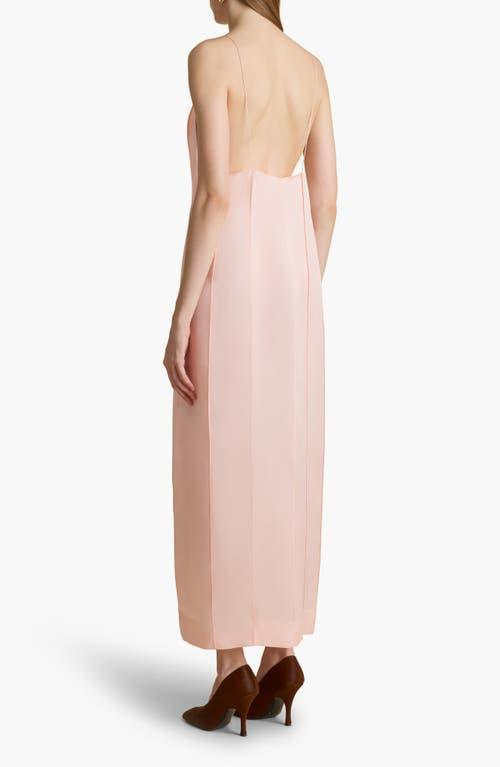 KHAITE Tully Silk Organza Maxi Dress In Soft Pink Product Image