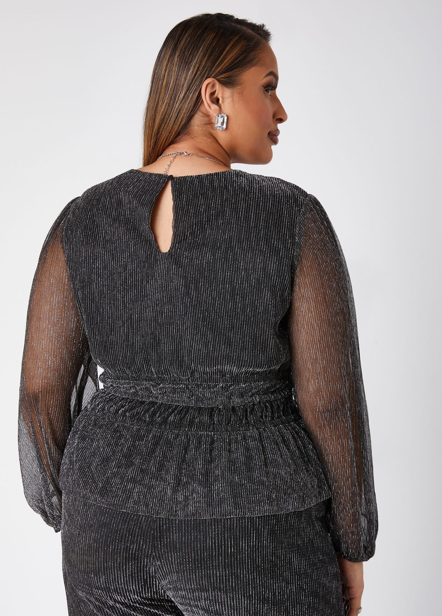 Lurex™ Mesh Drawstring Top Product Image