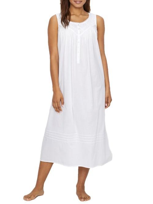 Eileen West Cotton Pintucked Lace Trim Ballet Nightgown Product Image