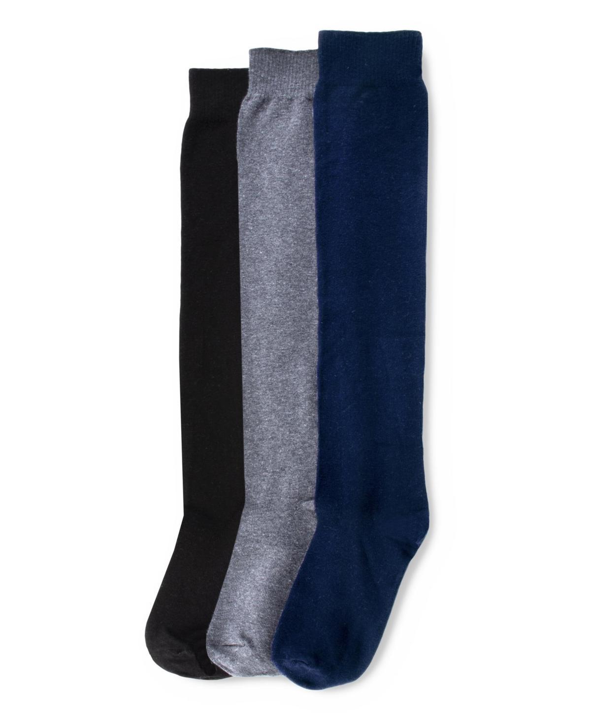 HUE Flat Knit Knee Socks 3 Pack Product Image