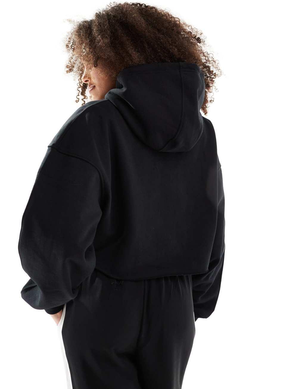 Good For Nothing cropped hoodie in black Product Image