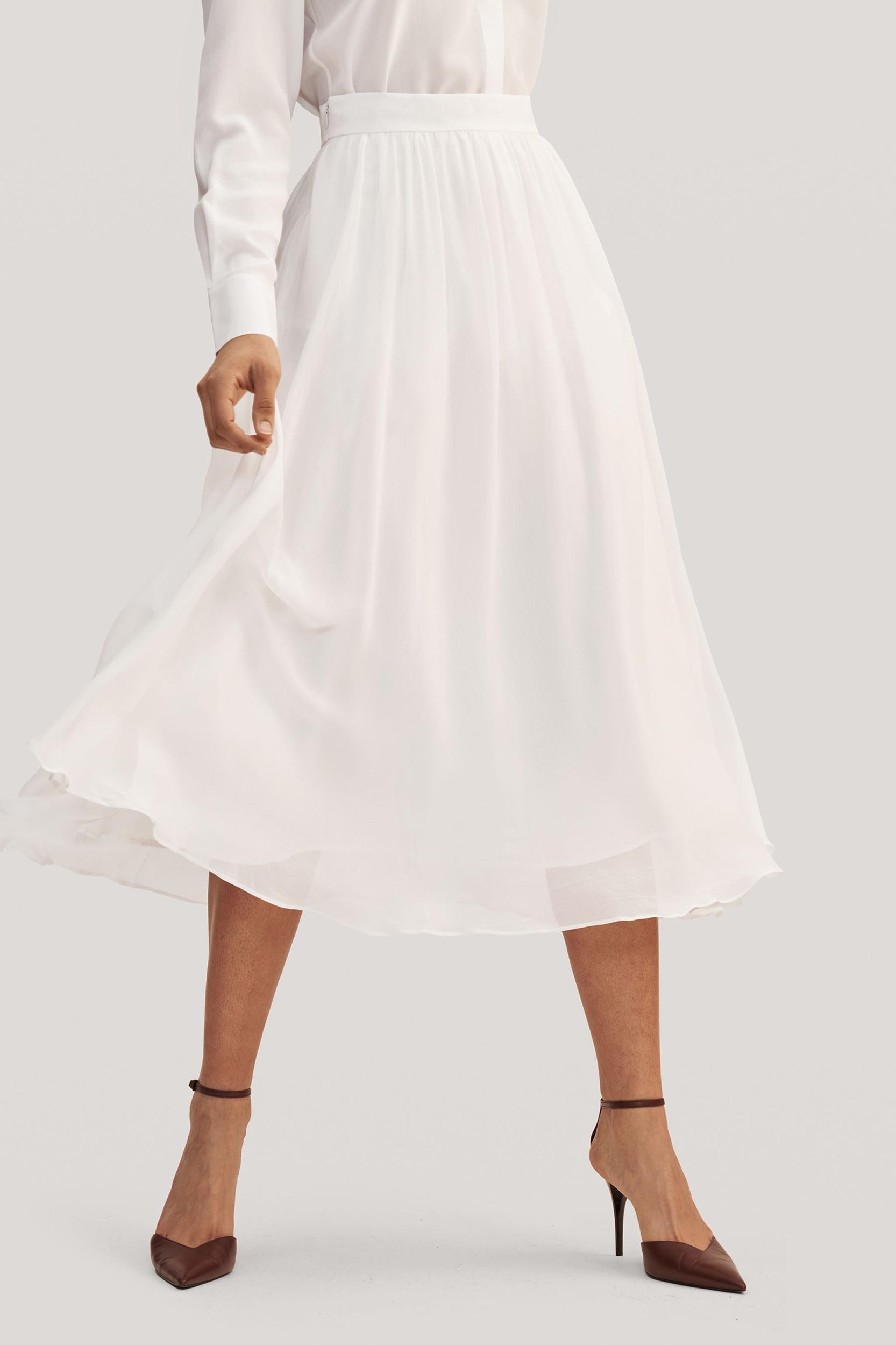 Double-layer Silk Tulle Skirt Product Image