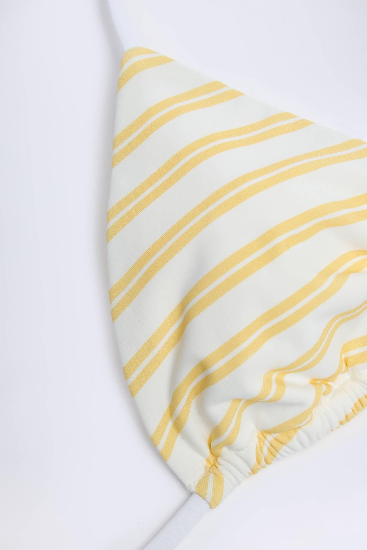 Triangle Bikini Top in Lemon Product Image