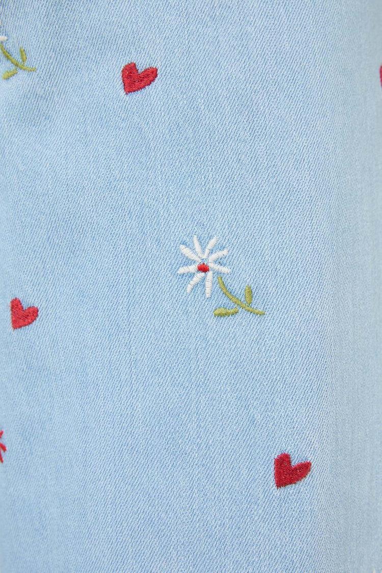 Ditsy Embroidered Jean Product Image