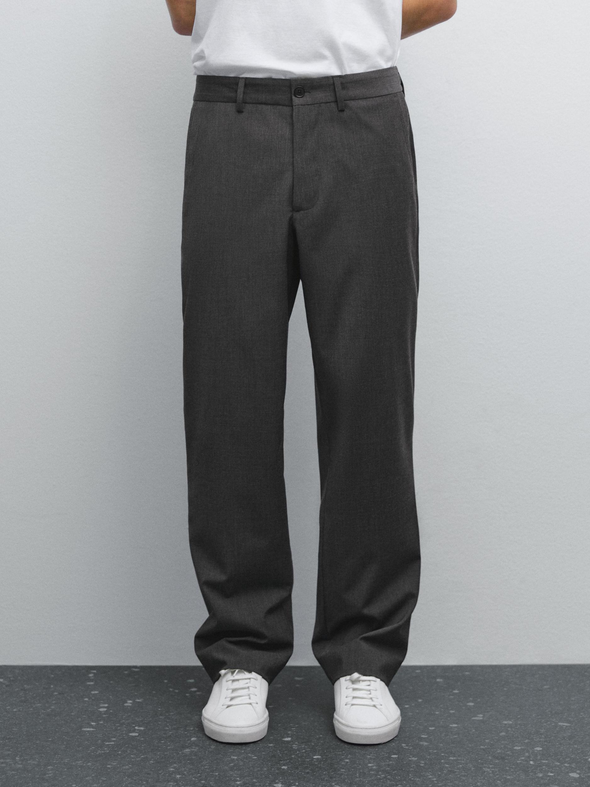 Total look wool blend trousers Product Image