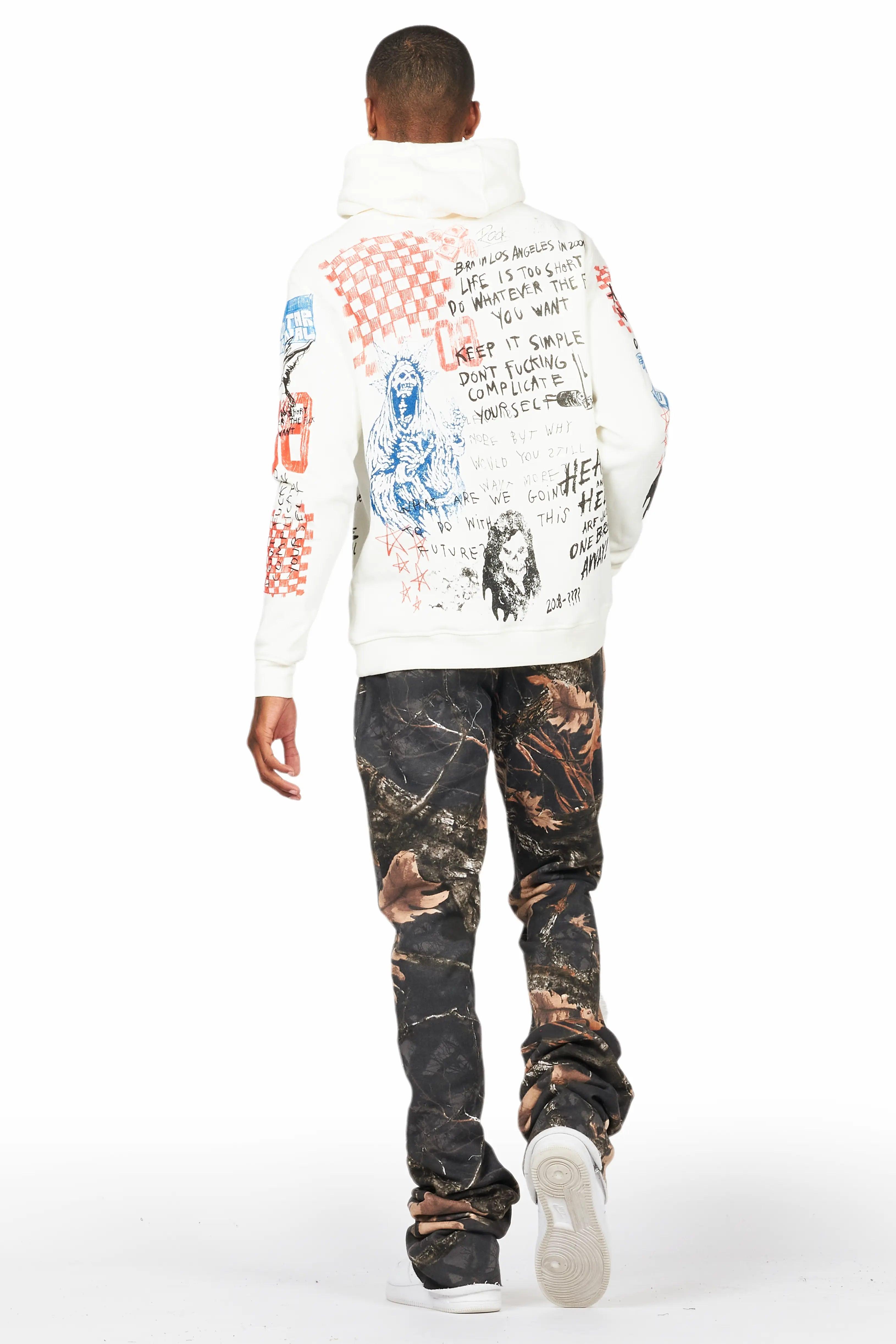 Bansi Black Tree Camo Super Stacked Trackpant Male Product Image