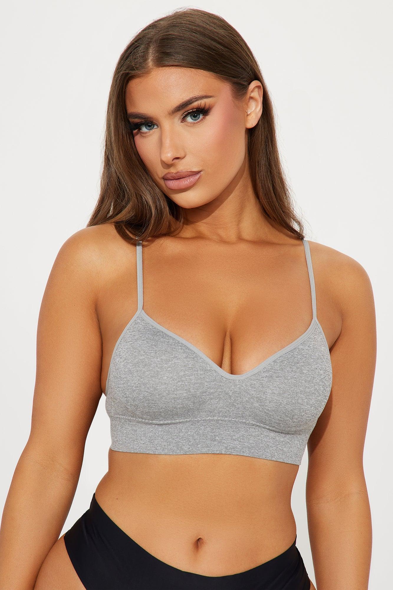 Easy Day 3 Pack Padded Bralettes - Grey/combo Product Image