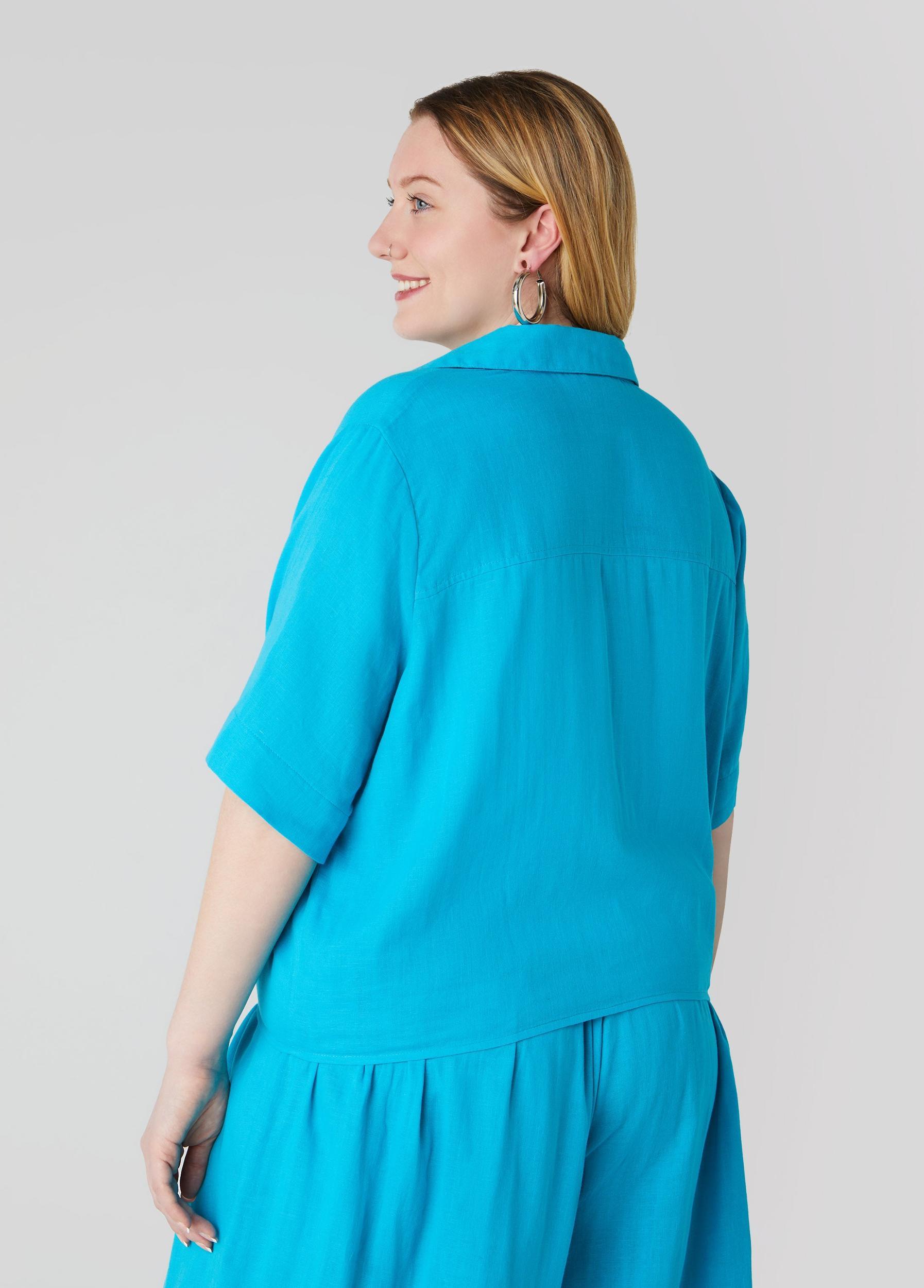 Tie Front Cotton Shirt Product Image