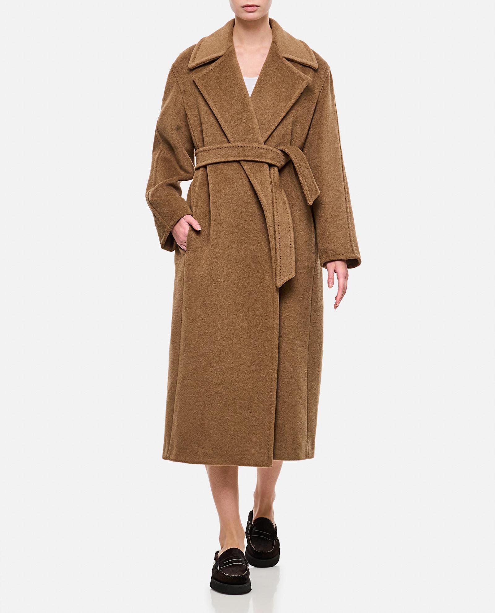 MAX MARA Fragore Wool-cashmere Coat In Brown Product Image