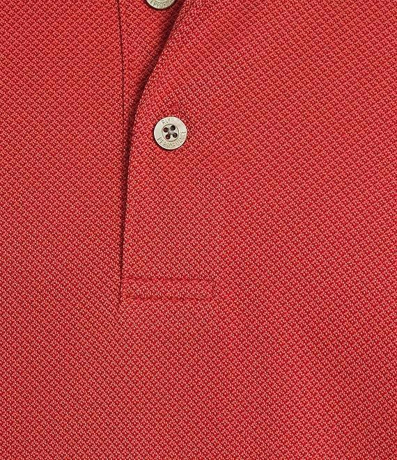 Roundtree & Yorke Performance Short Sleeve Triangle Jacquard Polo Shirt Product Image
