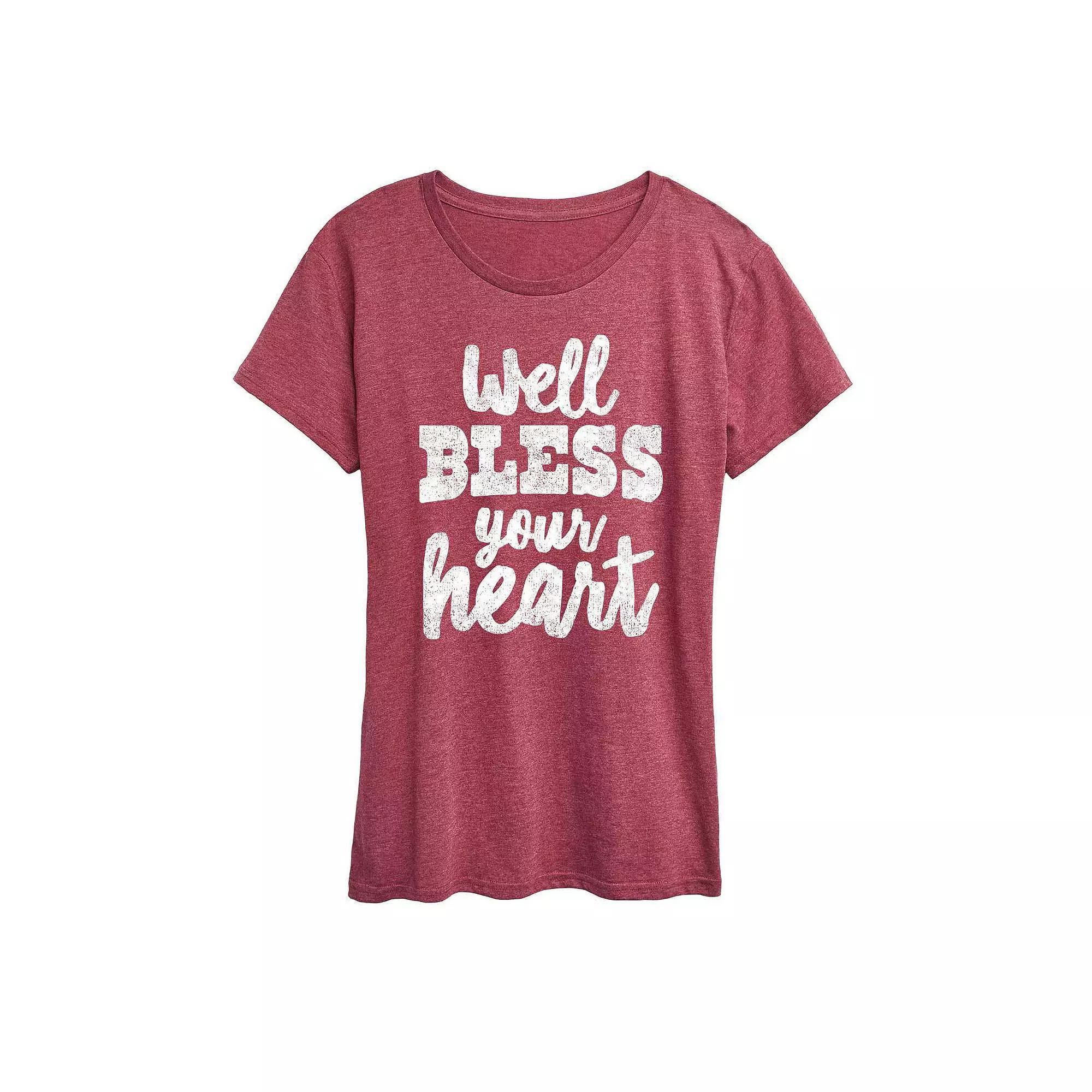 Women's Well Bless Your Heart Graphic Tee, Girl's,  Product Image