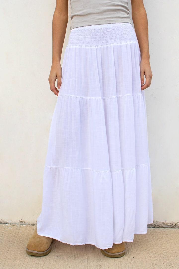 Ruffle long skirt Product Image