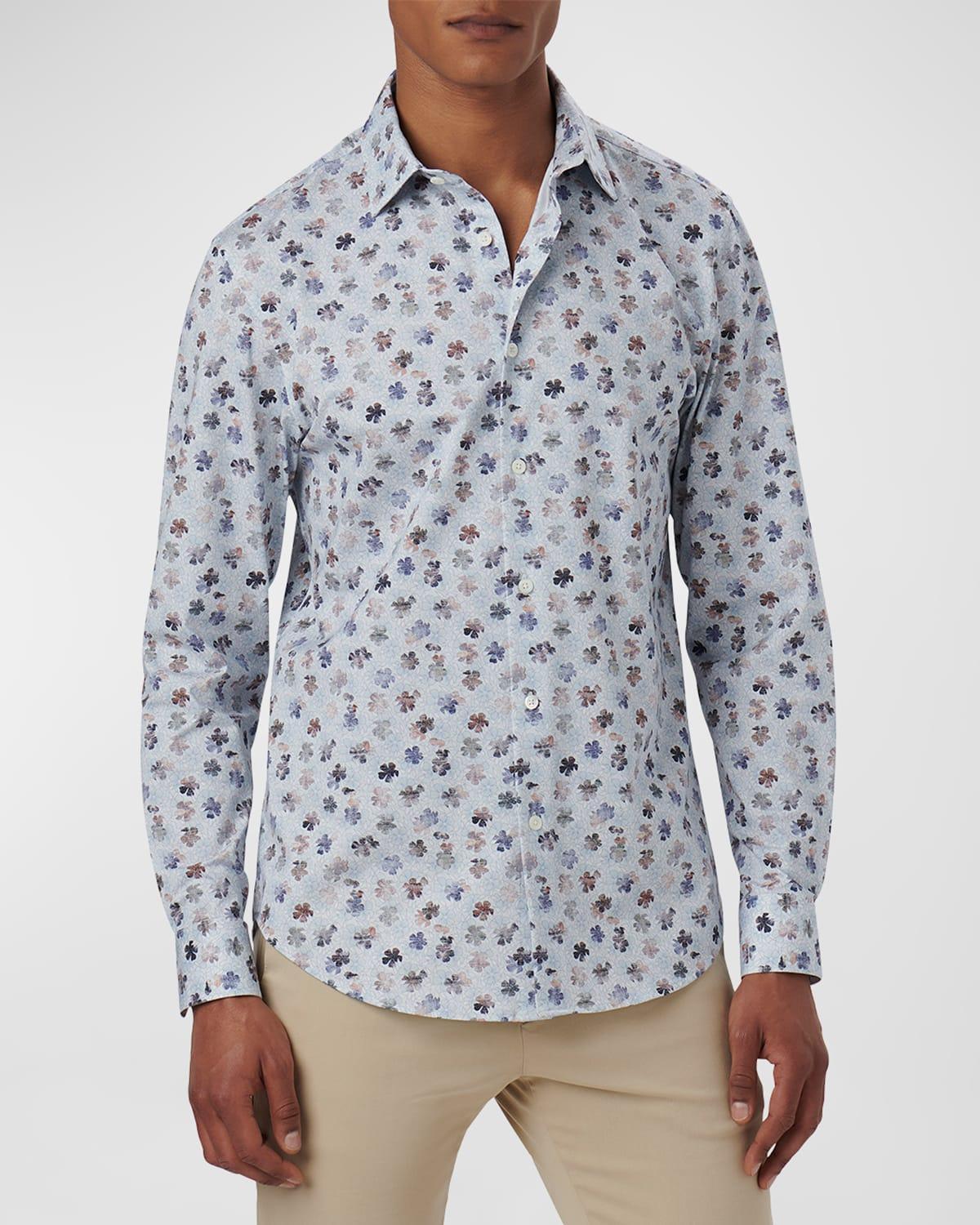 Mens Ooohcotton Tech James Floral Long-Sleeve Shirt Product Image